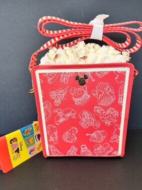 Disney Parks Eats Snacks Popcorn Box Crossbody Bag 2024 NEW